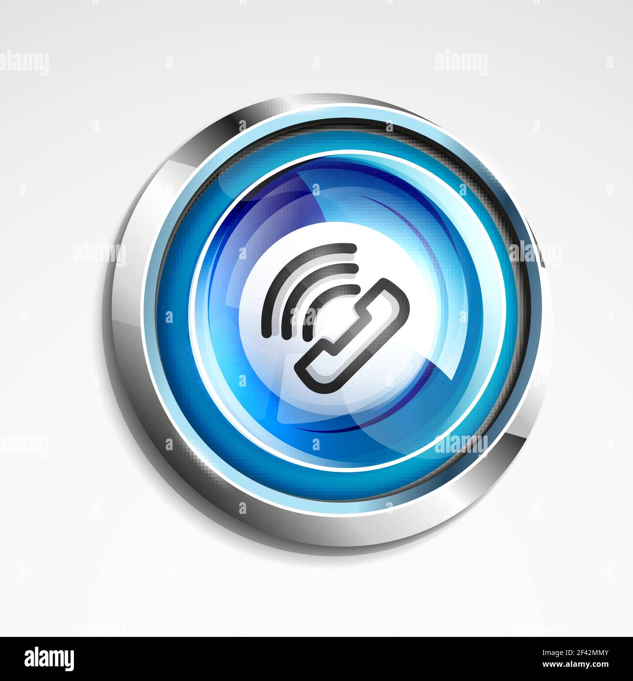 Bouton de téléphone, idée d'assistance téléphonique, illustration vectorielle. Bouton de téléphone, idée d'assistance téléphonique, illustration vectorielle. Icône de téléphone ancien mode Illustration de Vecteur