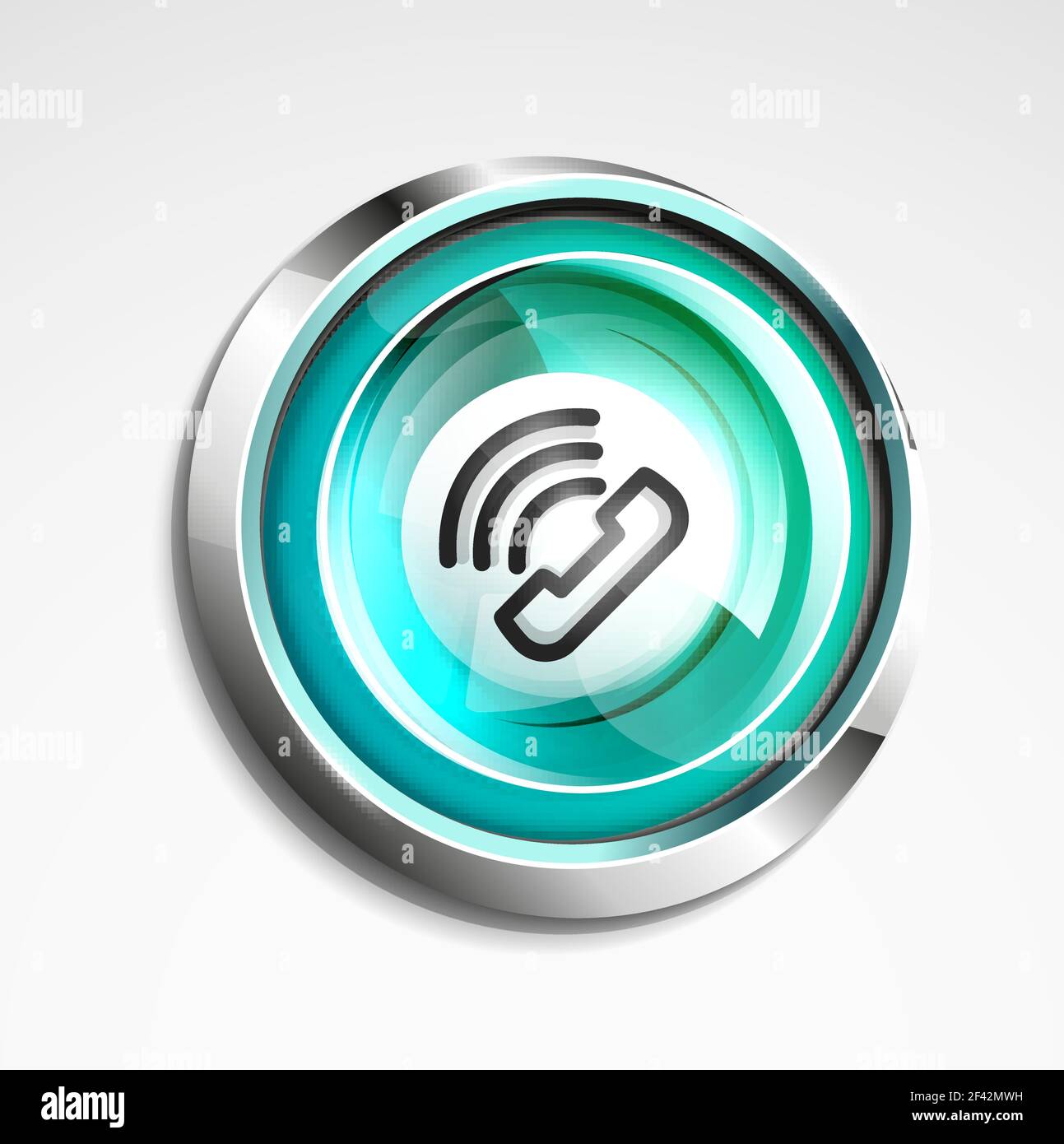 Bouton de téléphone, idée d'assistance téléphonique, illustration vectorielle. Bouton de téléphone, idée d'assistance téléphonique, illustration vectorielle. Icône de téléphone ancien mode Illustration de Vecteur