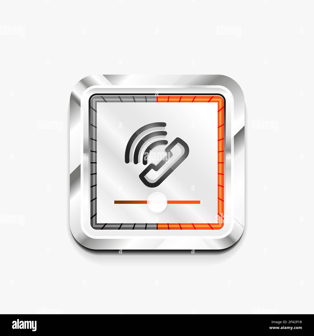 Bouton de téléphone, idée d'assistance téléphonique, illustration vectorielle. Bouton de téléphone, idée d'assistance téléphonique, illustration vectorielle. Icône de téléphone ancien mode Illustration de Vecteur