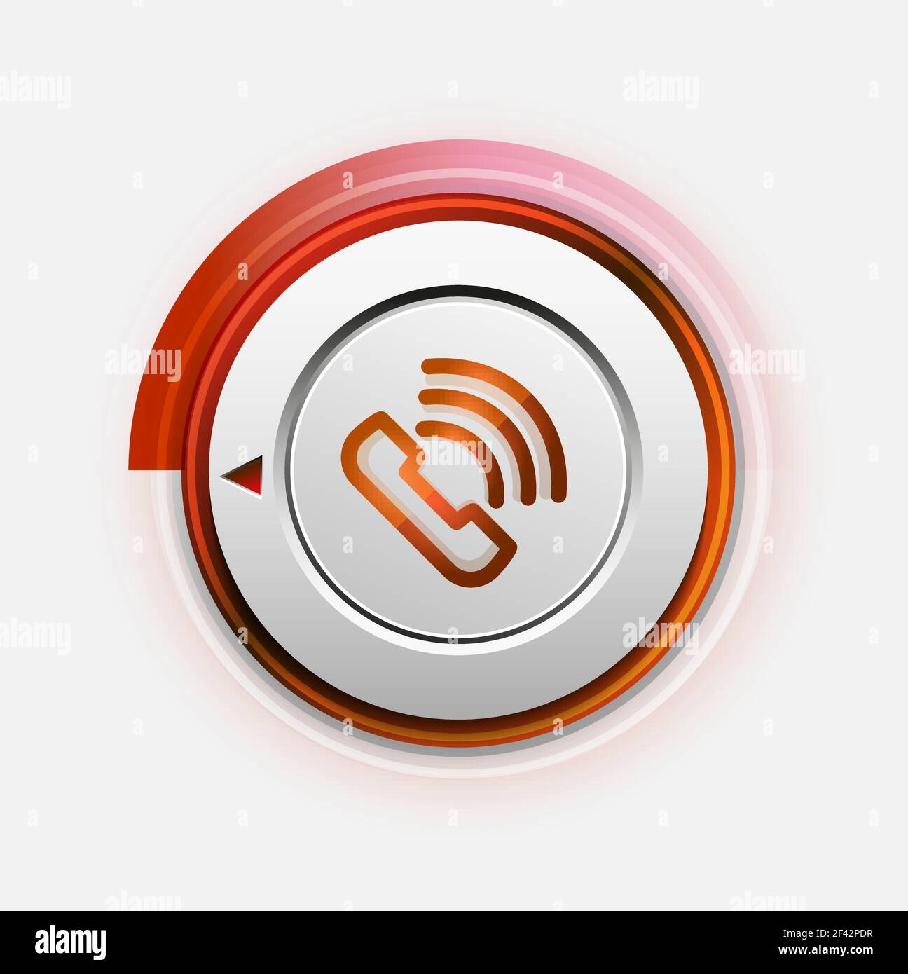 Bouton de téléphone, idée d'assistance téléphonique, illustration vectorielle. Bouton de téléphone, idée d'assistance téléphonique, illustration vectorielle. Icône de téléphone ancien mode Illustration de Vecteur