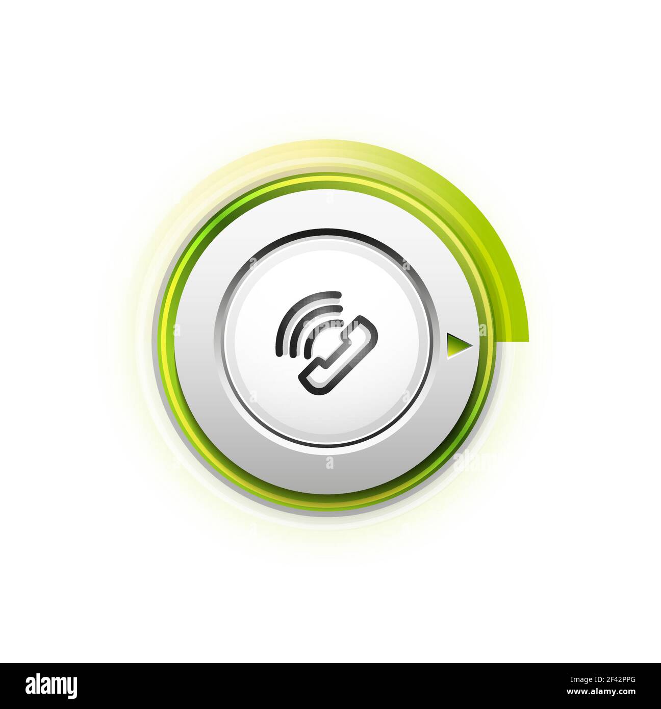 Bouton de téléphone, idée d'assistance téléphonique, illustration vectorielle. Bouton de téléphone, idée d'assistance téléphonique, illustration vectorielle. Icône de téléphone ancien mode Illustration de Vecteur