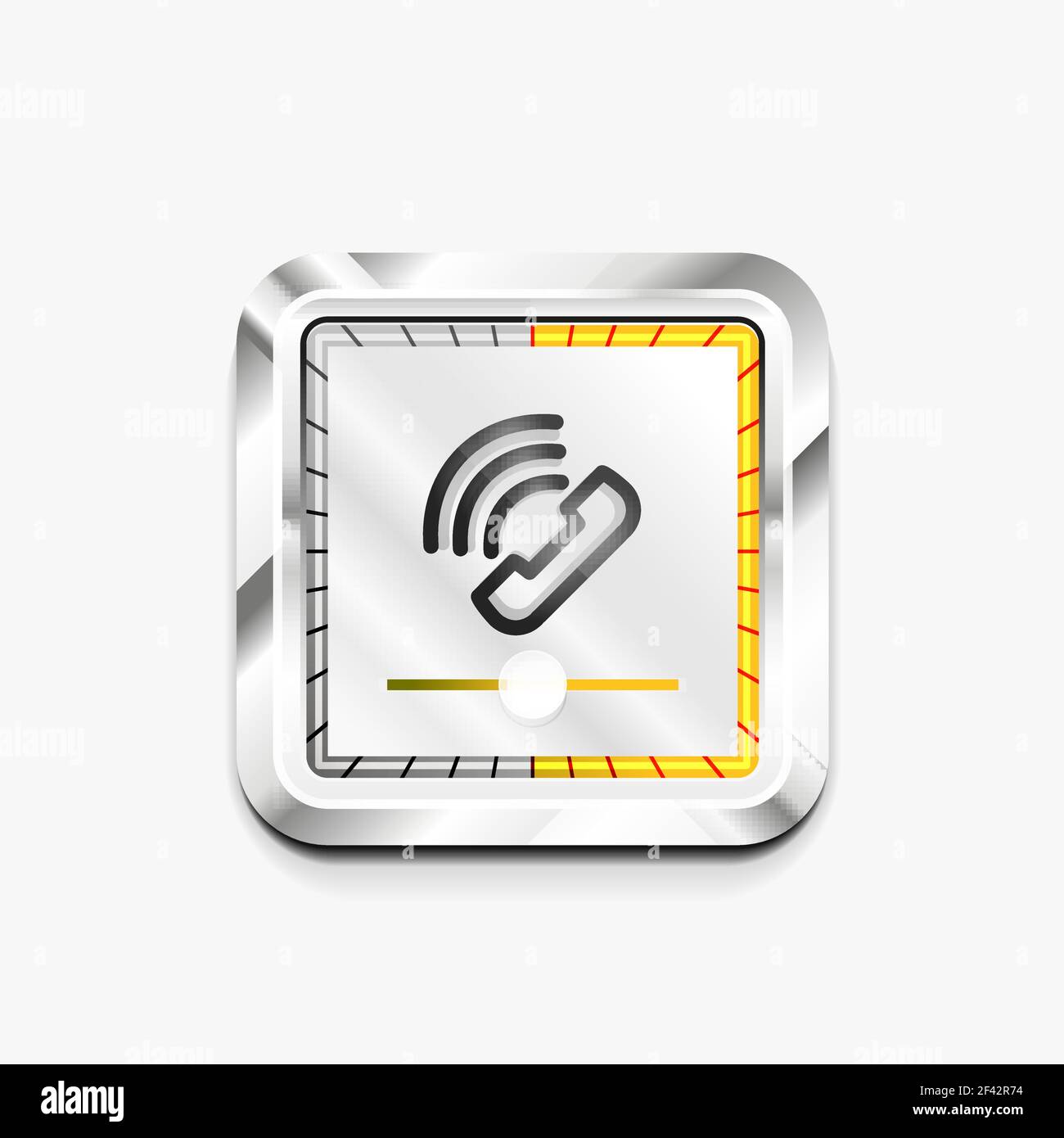 Bouton de téléphone, idée d'assistance téléphonique, illustration vectorielle. Bouton de téléphone, idée d'assistance téléphonique, illustration vectorielle. Icône de téléphone ancien mode Illustration de Vecteur