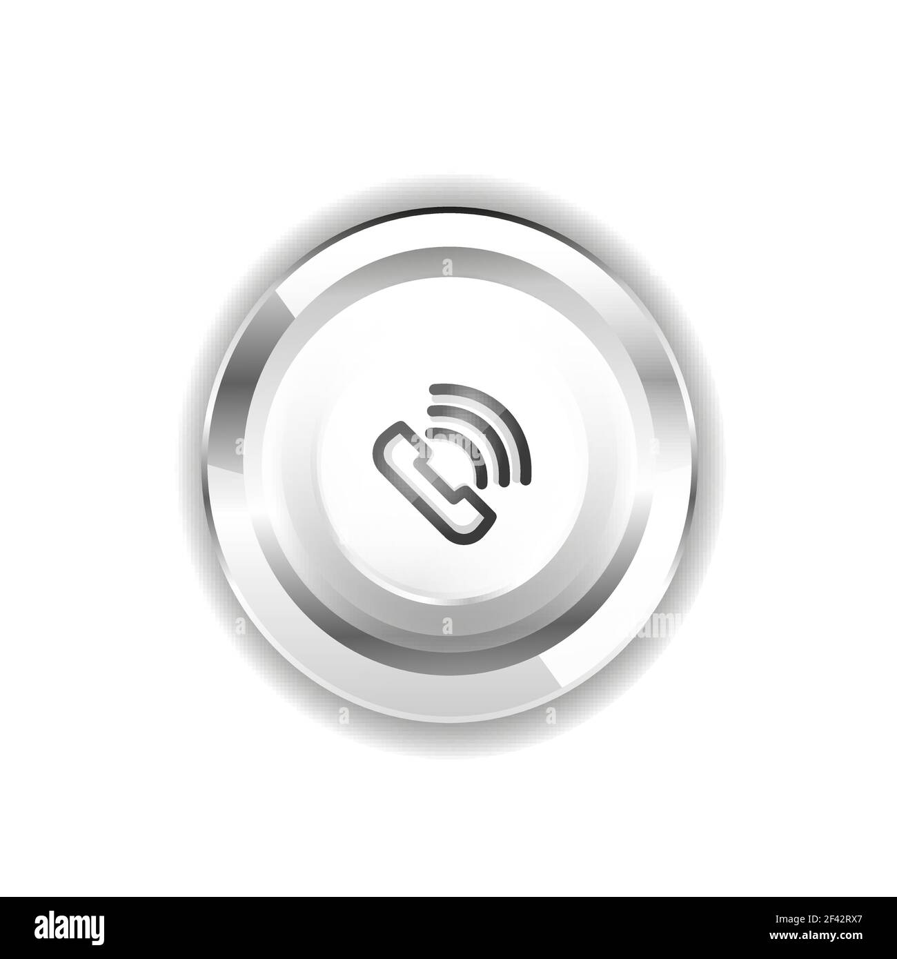 Bouton de téléphone, idée d'assistance téléphonique, illustration vectorielle. Bouton de téléphone, idée d'assistance téléphonique, illustration vectorielle. Icône de téléphone ancien mode Illustration de Vecteur