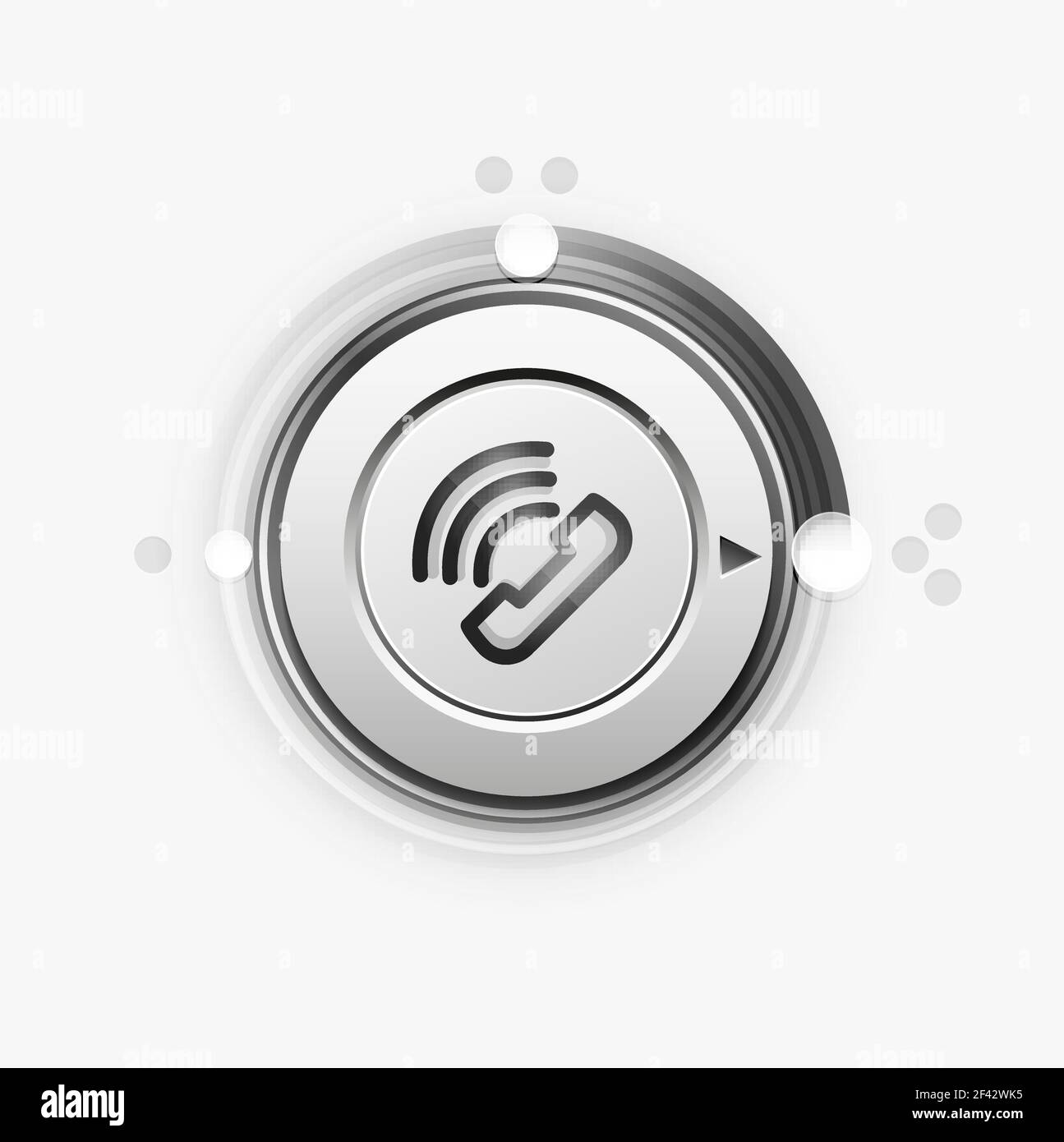 Bouton de téléphone, idée d'assistance téléphonique, illustration vectorielle. Bouton de téléphone, idée d'assistance téléphonique, illustration vectorielle. Icône de téléphone ancien mode Illustration de Vecteur