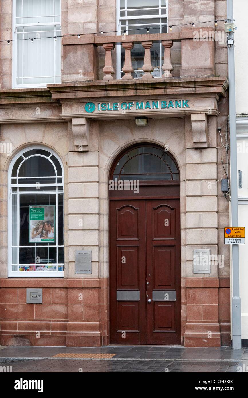 Isle of Man Bank à Ramsey Isle of Man, Royaume-Uni Banque D'Images
