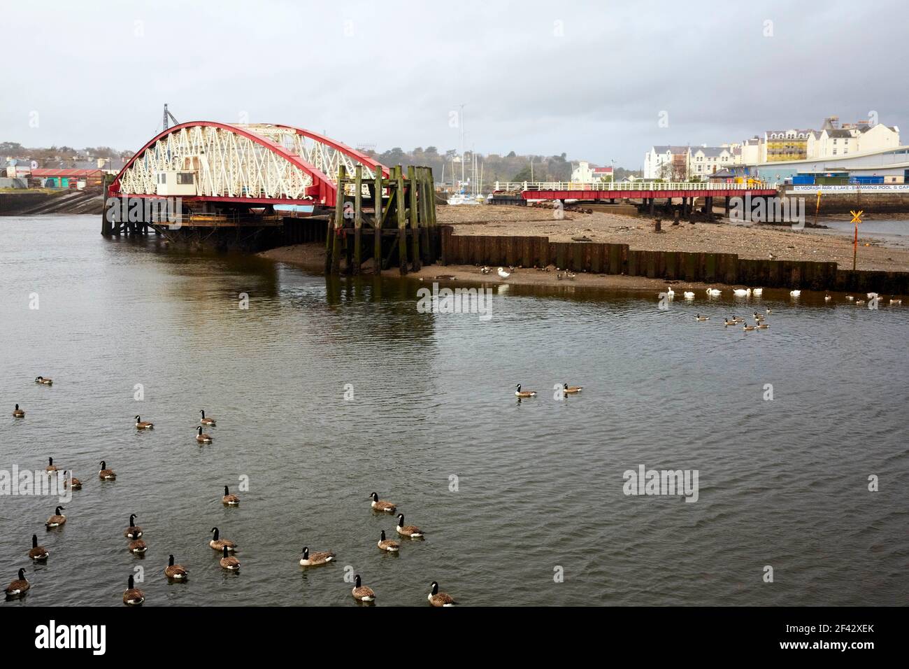 Pont tournant de Ramsey à Ramsey Isle of Man Banque D'Images