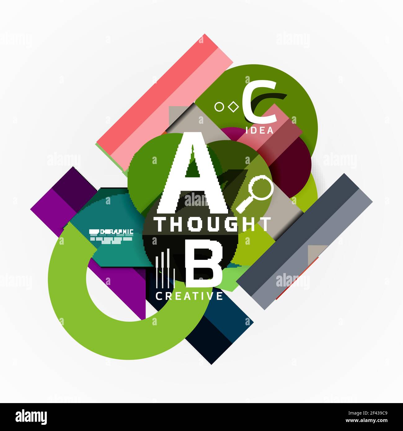 Bannières graphiques abstraites pour options géométriques, processus a b c étapes. Bannières graphiques abstraites pour options géométriques, processus a b c étapes. Illustration vectorielle Illustration de Vecteur