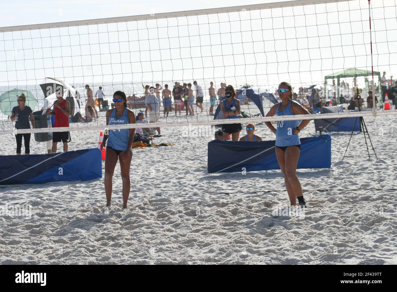 Collegiate Beach Volleyball pour femmes 2021. Banque D'Images