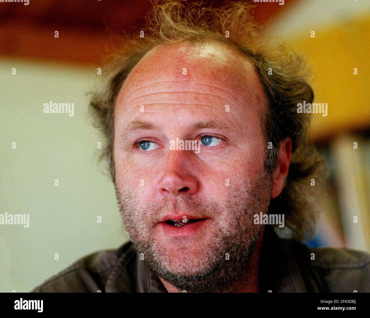 Tim Smit Cornish Eden Project septembre 1999 l'homme derrière le projet de construction d'une grande biosphère dans les fosses d'argile À St Austell Cornwall Banque D'Images