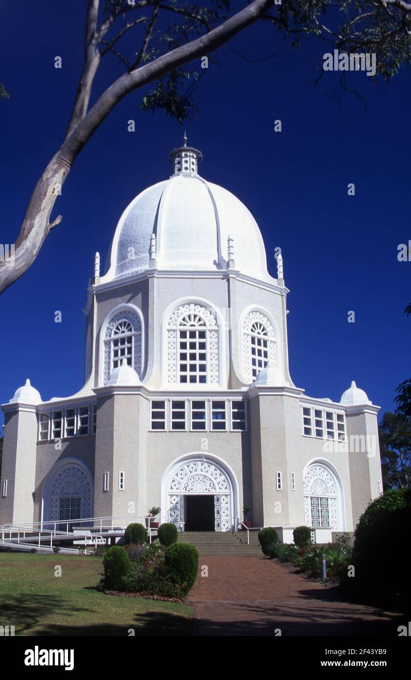 La maison de culte de Sydney Baháʼí ou le temple de Sydney Baháʼí est situé à Ingleside, une banlieue nord de Sydney, en Australie Banque D'Images