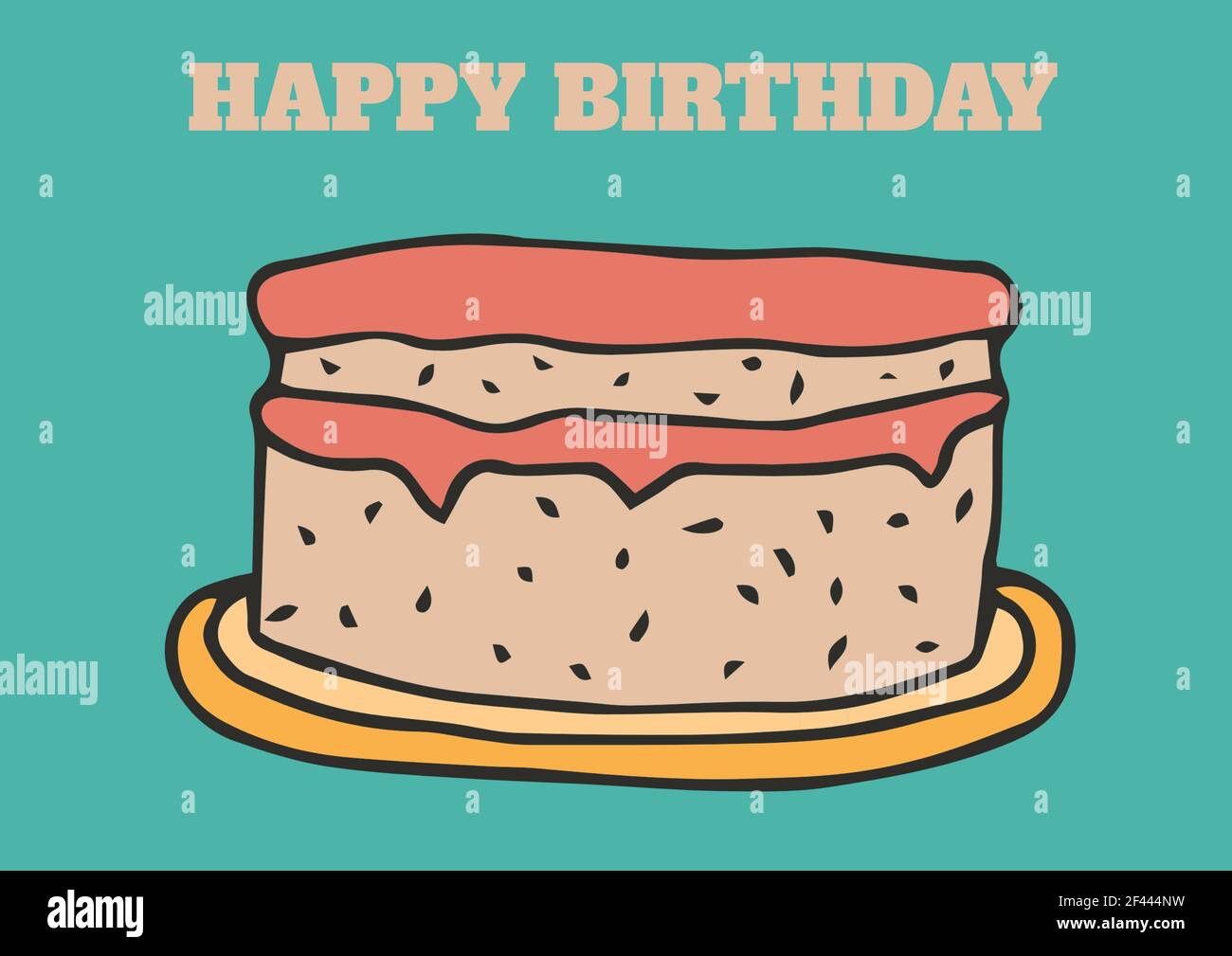 Image Generee Numeriquement Du Texte De Joyeux Anniversaire Et Du Gateau Arriere Plan Vert Photo Stock Alamy