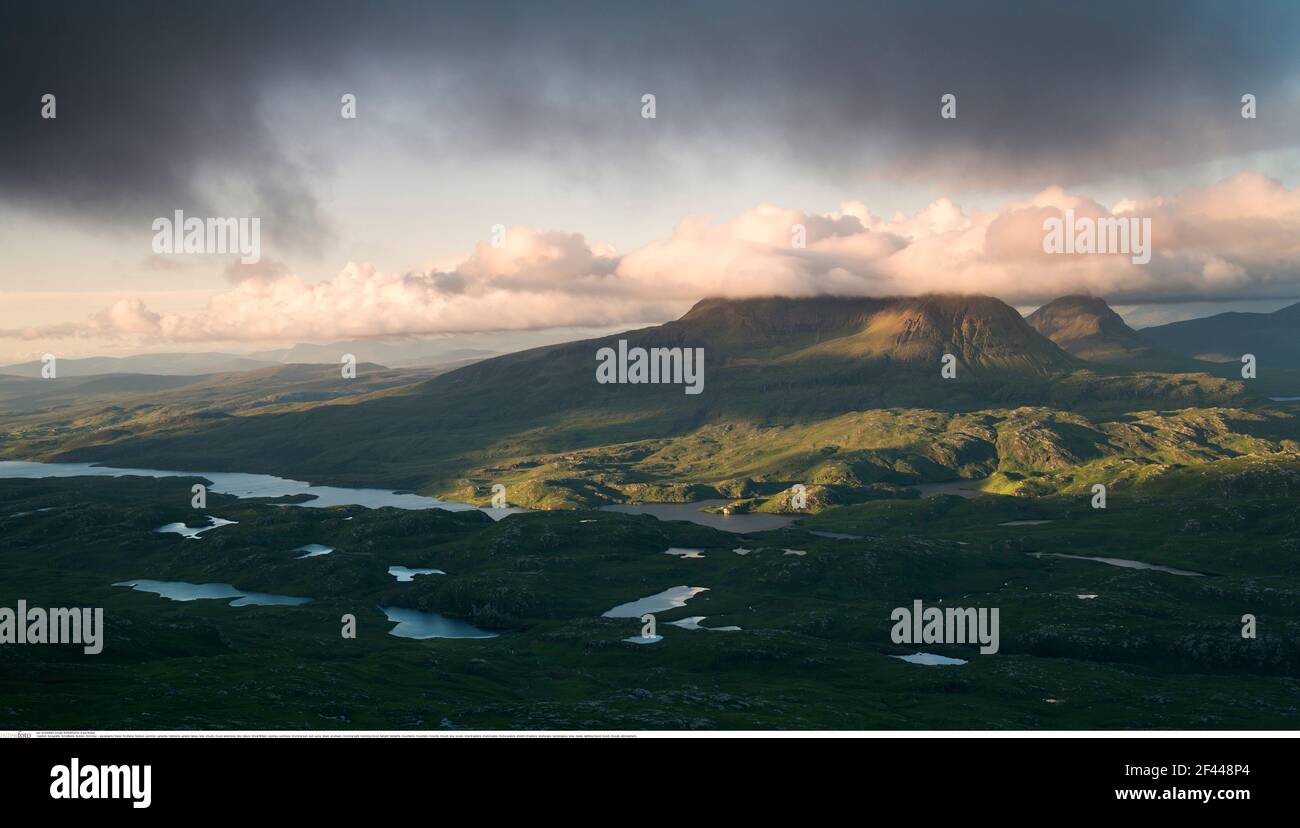 Géographie / Voyage, Ecosse, Suilven, été, droits-supplémentaires-autorisation-Info-non-disponible Banque D'Images