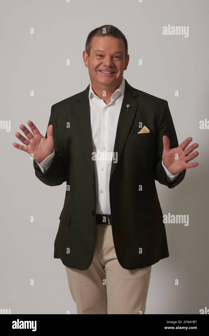 Gary Meemigan, chef et restaurateur anglais australien, juge, chef cuisinier, Australie Banque D'Images
