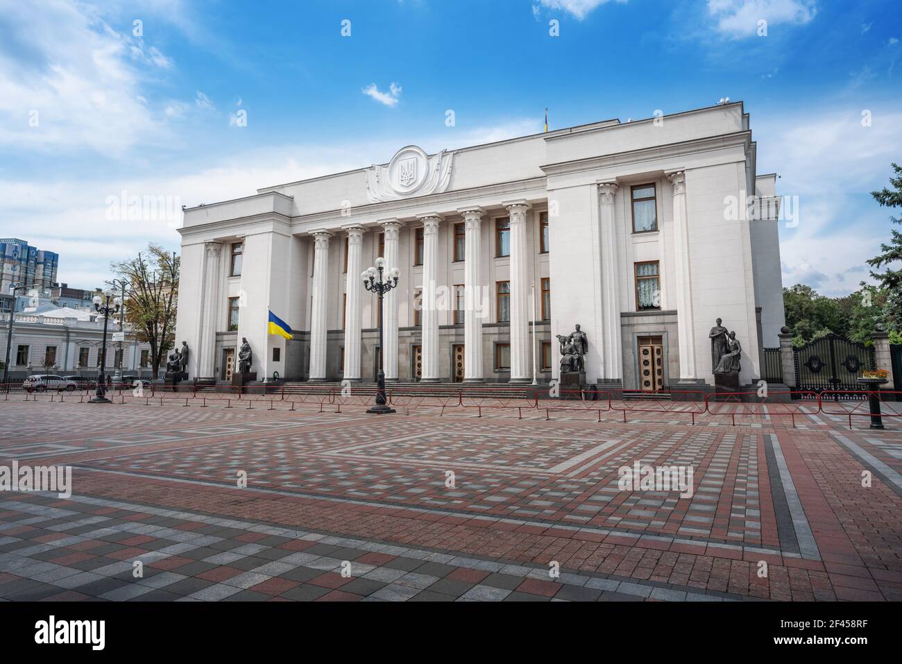 Verkhovna Rada d'Ukraine ou Conseil suprême d'Ukraine, le Parlement ukrainien - Kiev, Ukraine Banque D'Images