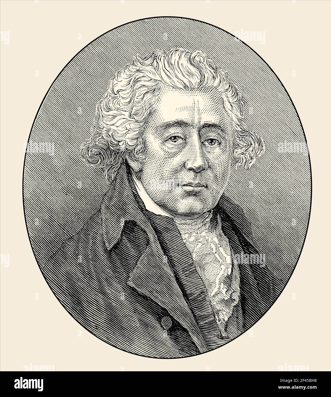 Matthew Boulton, 1728 – 1809, fabricant anglais et partenaire d'affaires de l'ingénieur écossais James Watt Banque D'Images