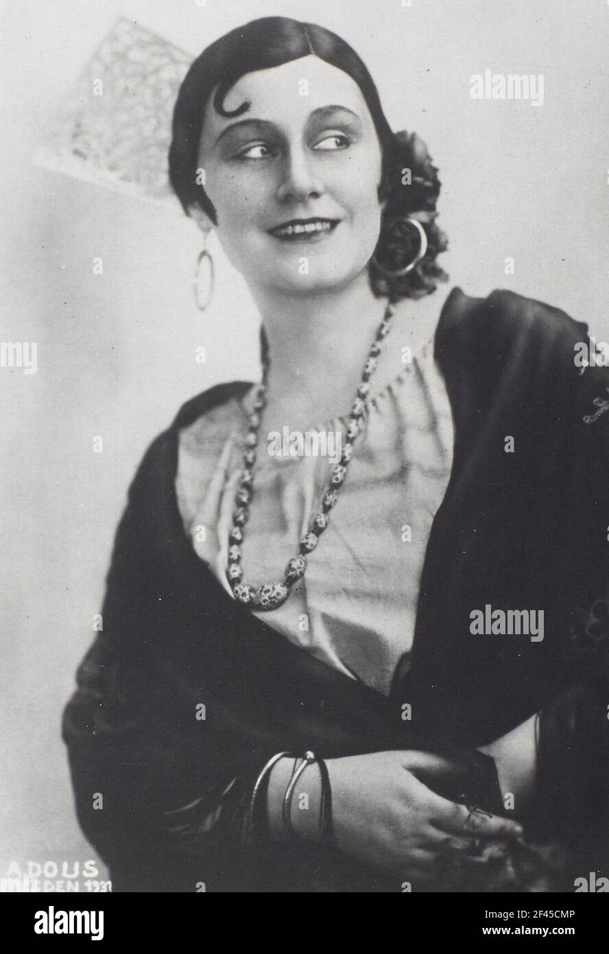 Marta Fuchs comme Carmen dans l'opéra éponyme de Georges Bizet. Opéra d'Etat de Dresde, 1931 Banque D'Images