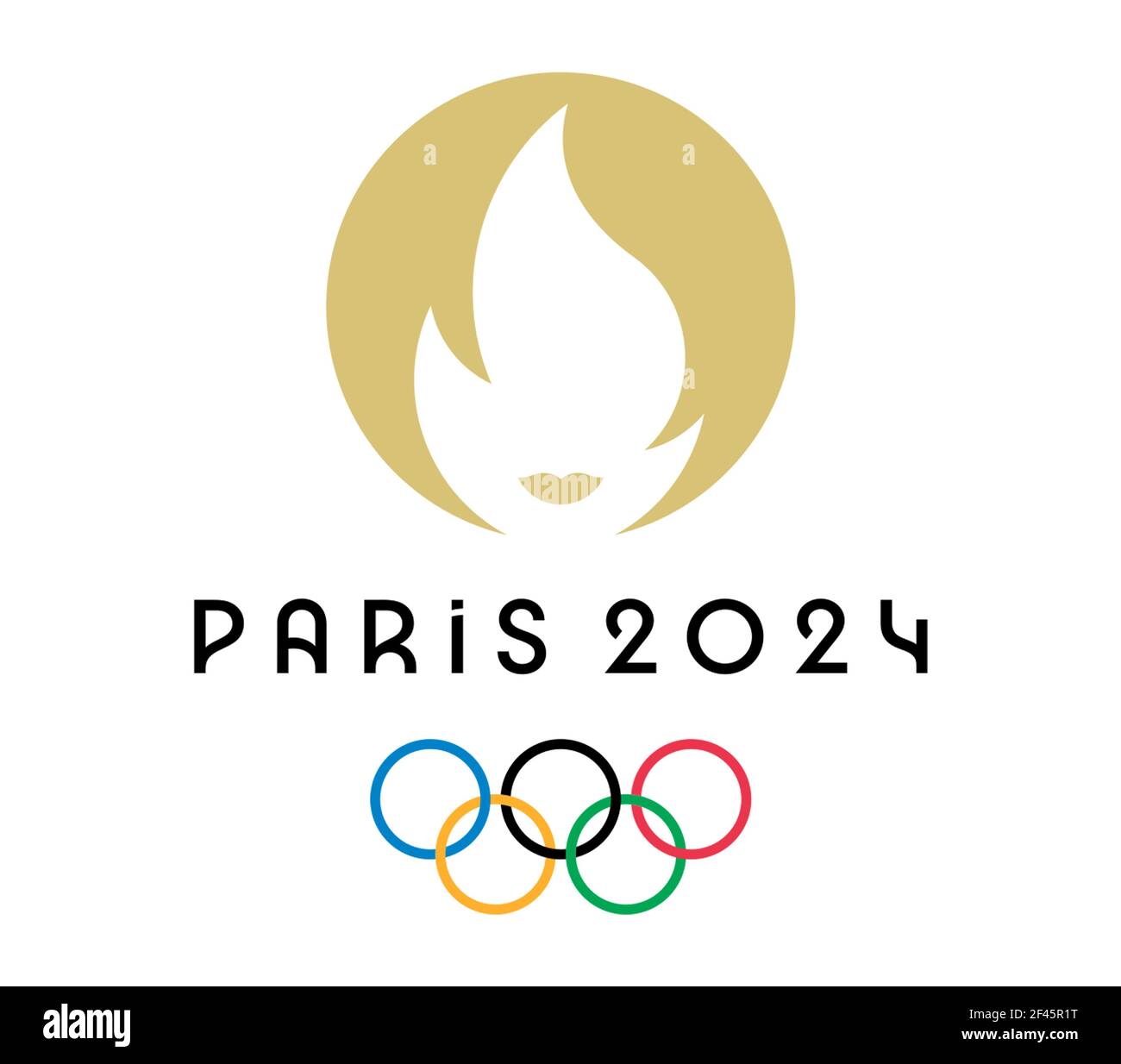 Drapeau Olympique De Paris 2024 Agitant Au Vent Photo stock éditorial -  Image du marque, noir: 249141098