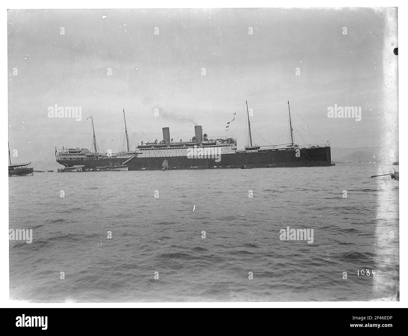 Hong Kong. Reede avec le bateau à vapeur haute mer de passagers 'Cleveland Banque D'Images