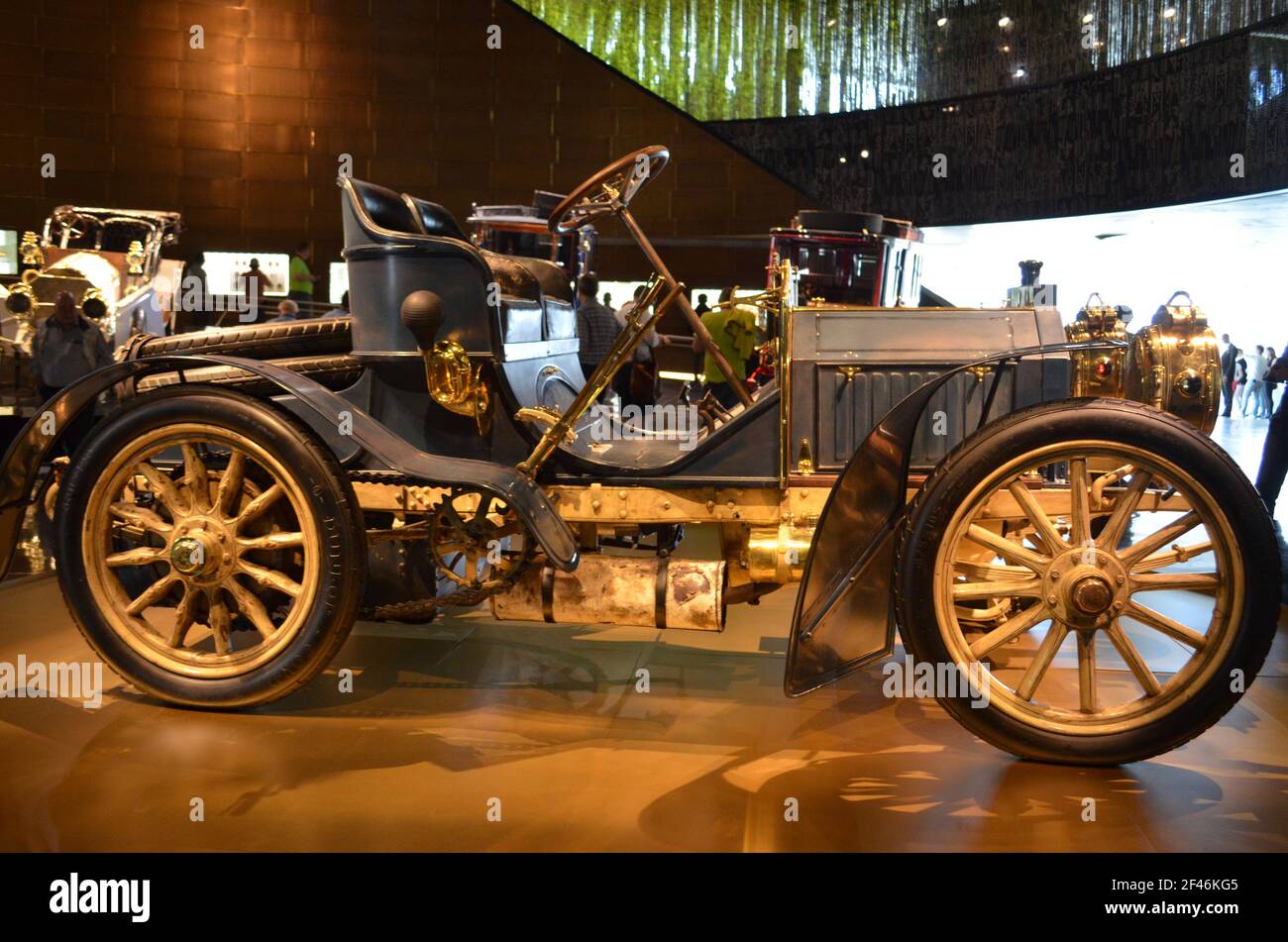 quelques voitures du musée mercedes Banque D'Images