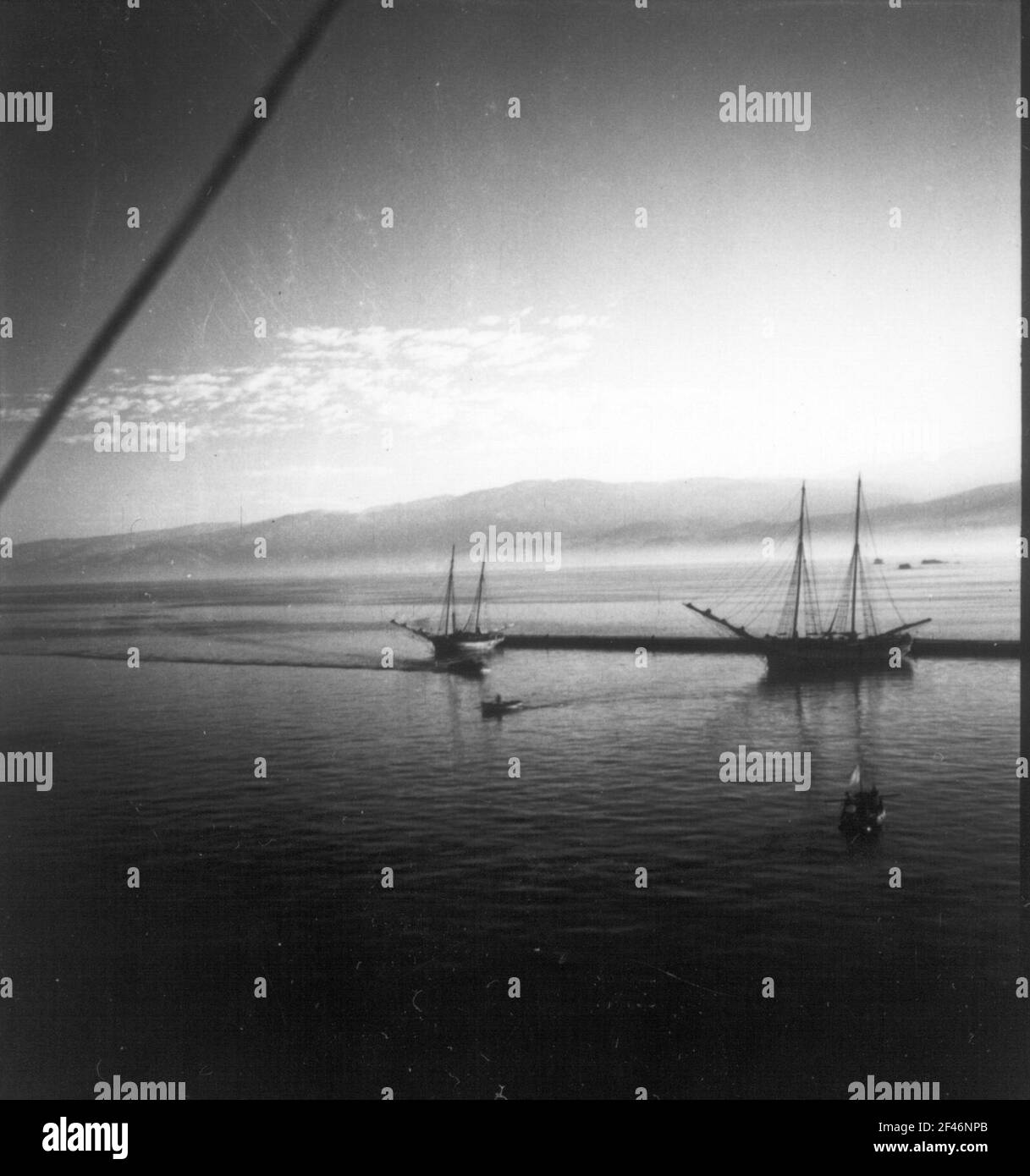 Photos de voyage Norvège. Ambiance nocturne sur l'Atlantique en face de la côte norvégienne Banque D'Images