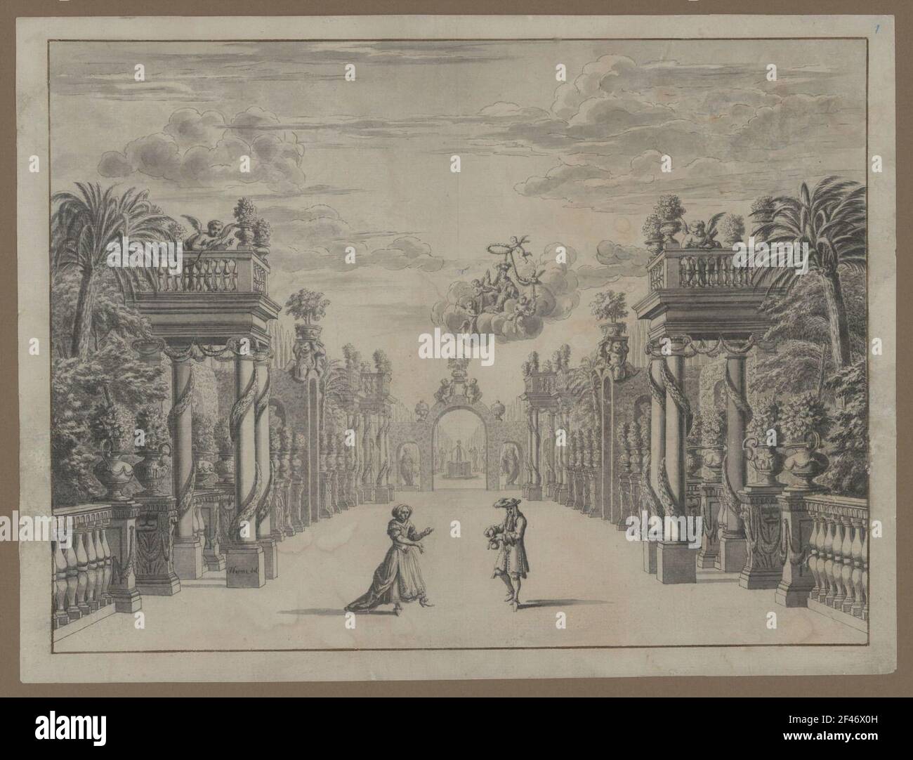 Dresde, conception de scène, conception Banque D'Images