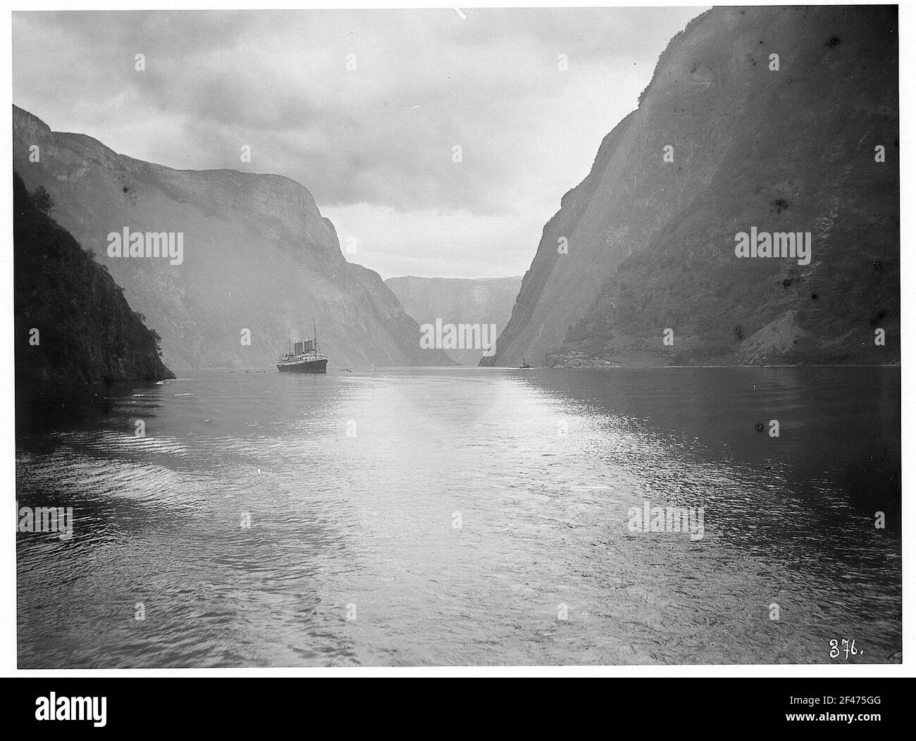 Merok / Norvège. Victoria Luise dans le Geirangerfjord Banque D'Images
