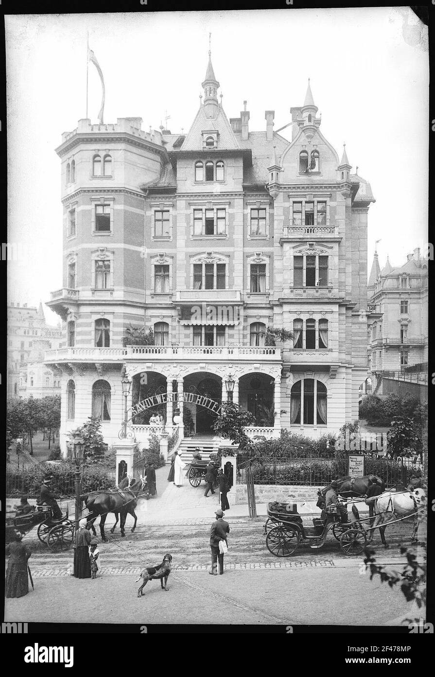 Karlsbad. Savoy-Westend-Hotel (Sanatorium Haus Thomayer, 1896-1897; A. Bayer) Banque D'Images