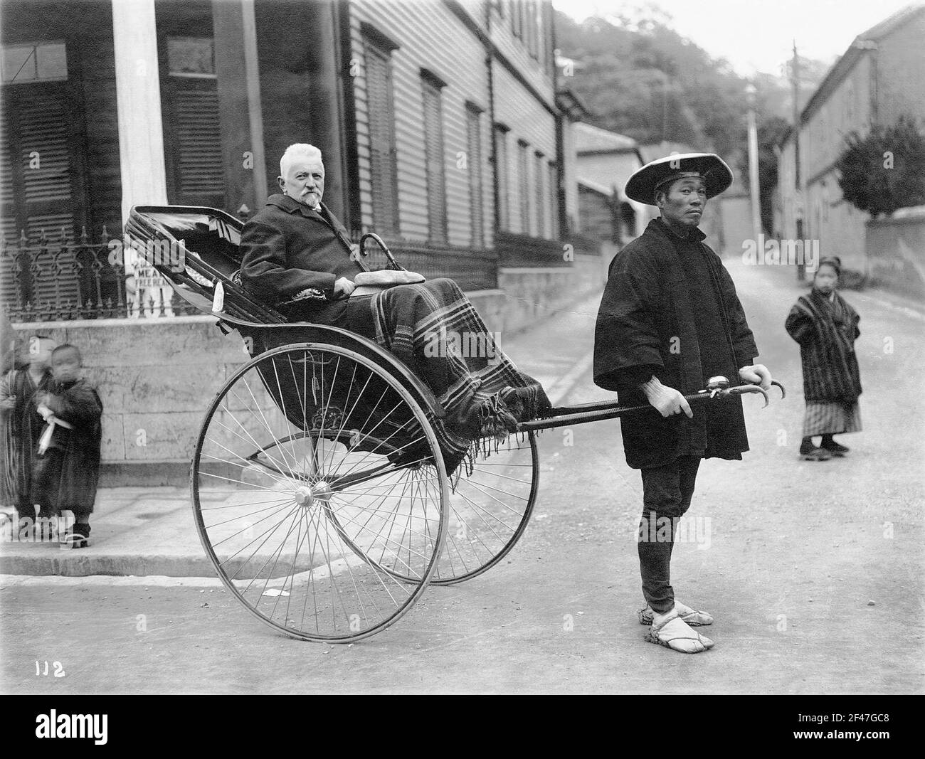 Kobe?/ Japon: Rikschafahrt Kobe?, Japon: Rikschafahrt Banque D'Images