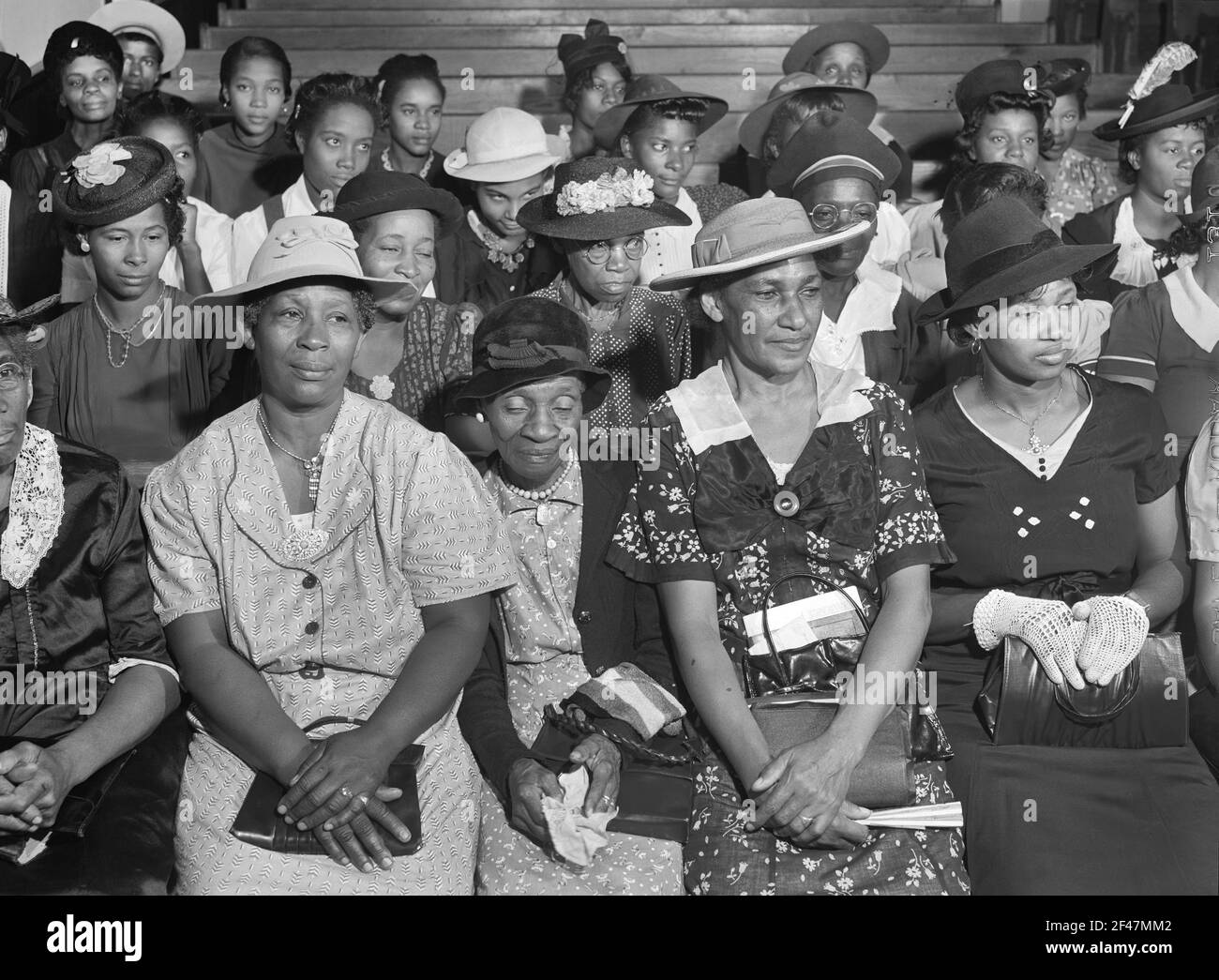Church Service, Woodville, Greene County, Géorgie, États-Unis, Jack Delano, Administration américaine de la sécurité agricole, octobre 1941 Banque D'Images