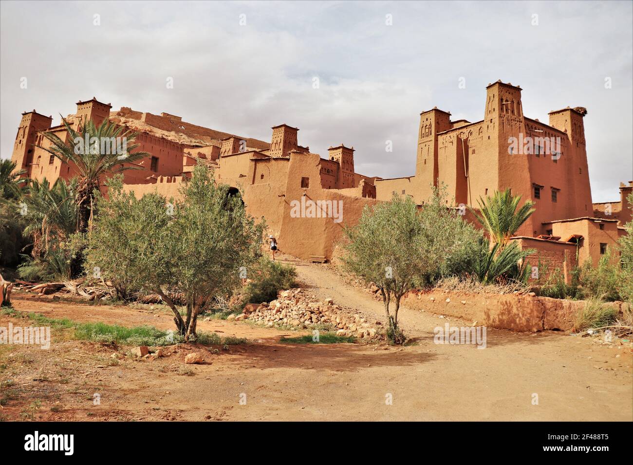 Village berbère traditionnel fortifié d'ait Benhaddou, Maroc Banque D'Images