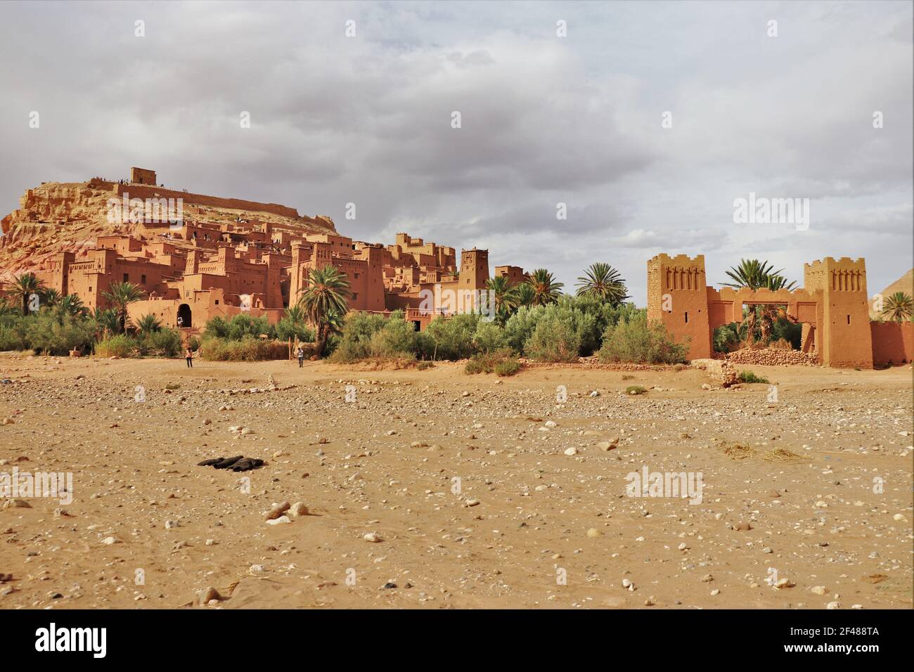 Village berbère traditionnel fortifié d'ait Benhaddou, Maroc Banque D'Images