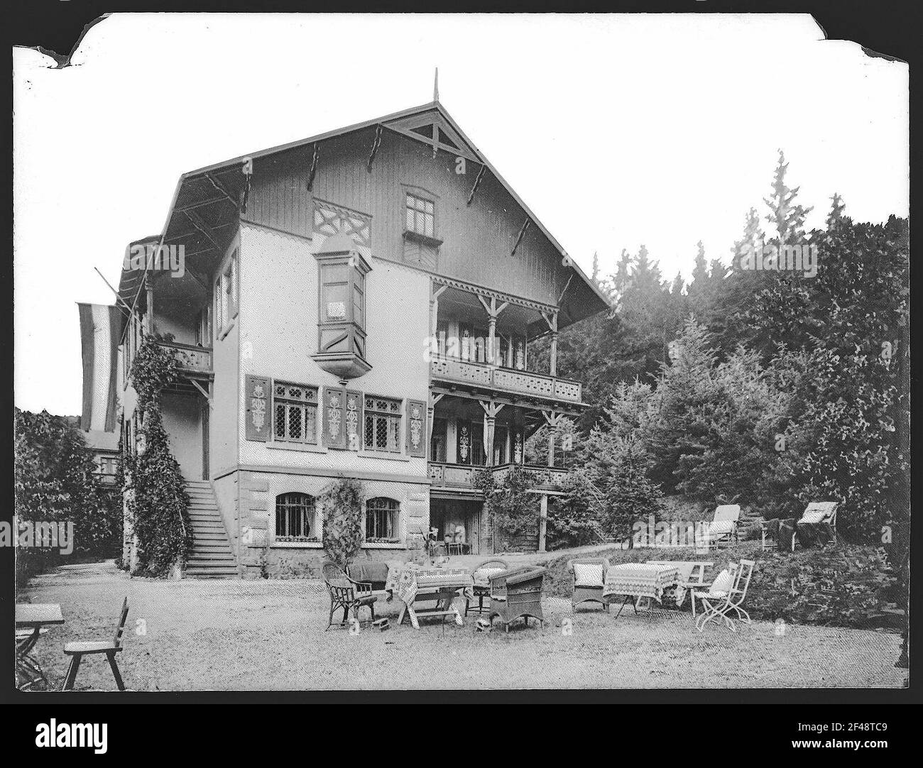 Bärenburg. Pare-soleil de maison Banque D'Images
