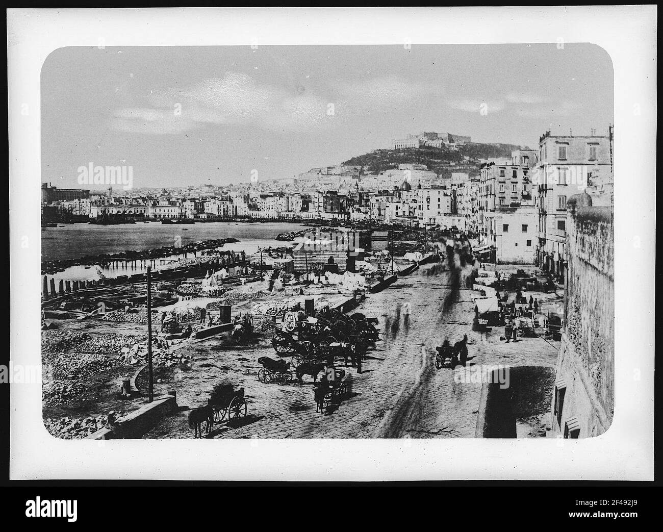 Naples. Port de plaisance Banque D'Images