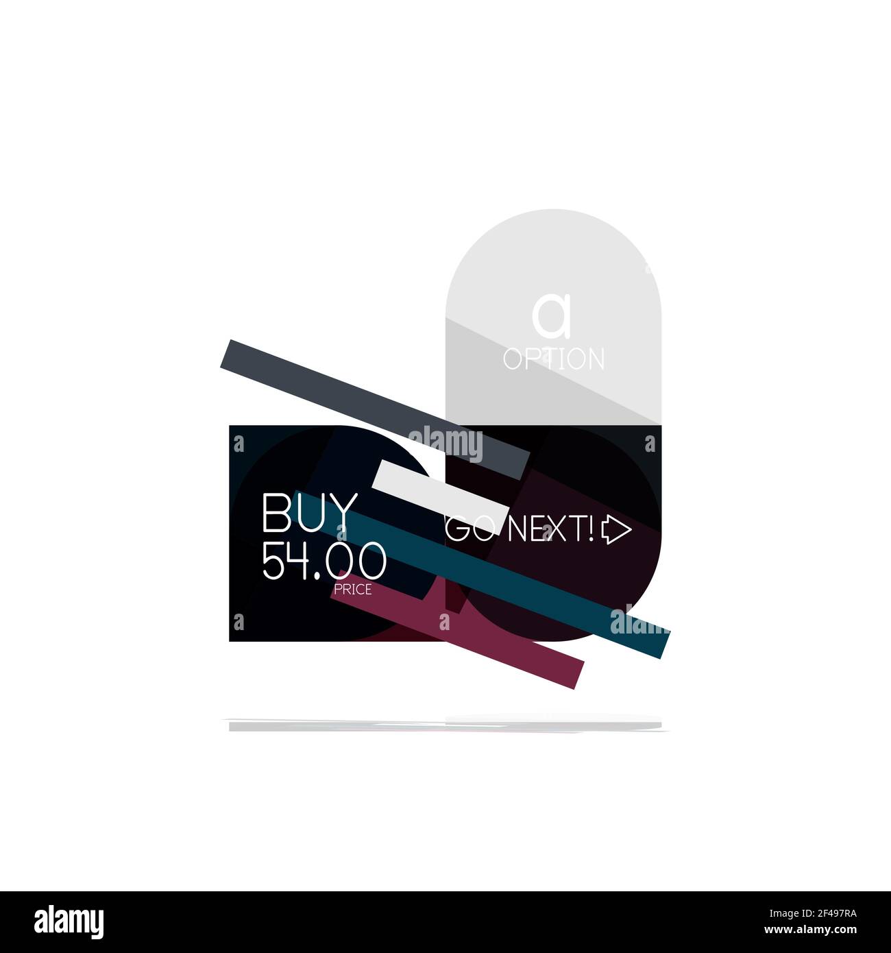 Minimum Flat Clean Abstract option STEP élément de conception graphique, formes géométriques - carrés ronds, cercles et disposition de lignes avec un exemple de texte. Minimum plat nettoyage résumé option STEP élément de conception graphique, formes géométriques - carrés ronds, cercles et disposition des lignes avec un exemple de texte, pour une présentation commerciale ou Web, des boutons d'application ou d'interface Illustration de Vecteur