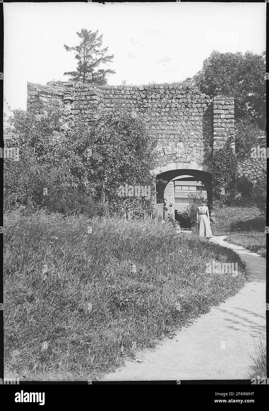 Le poste. Ruine Banque D'Images