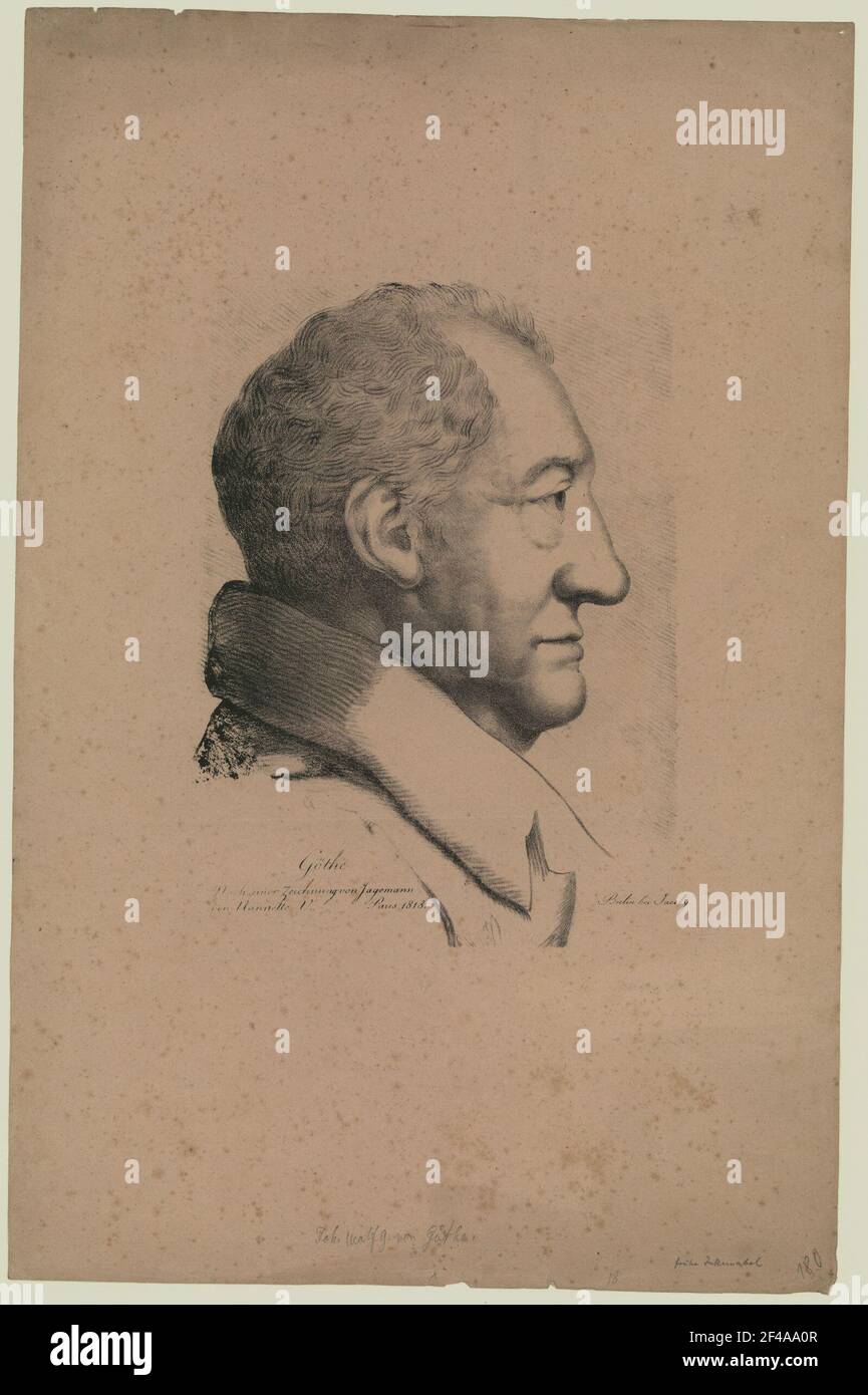 Portrait de Johann Wolfgang von Goethe Banque D'Images