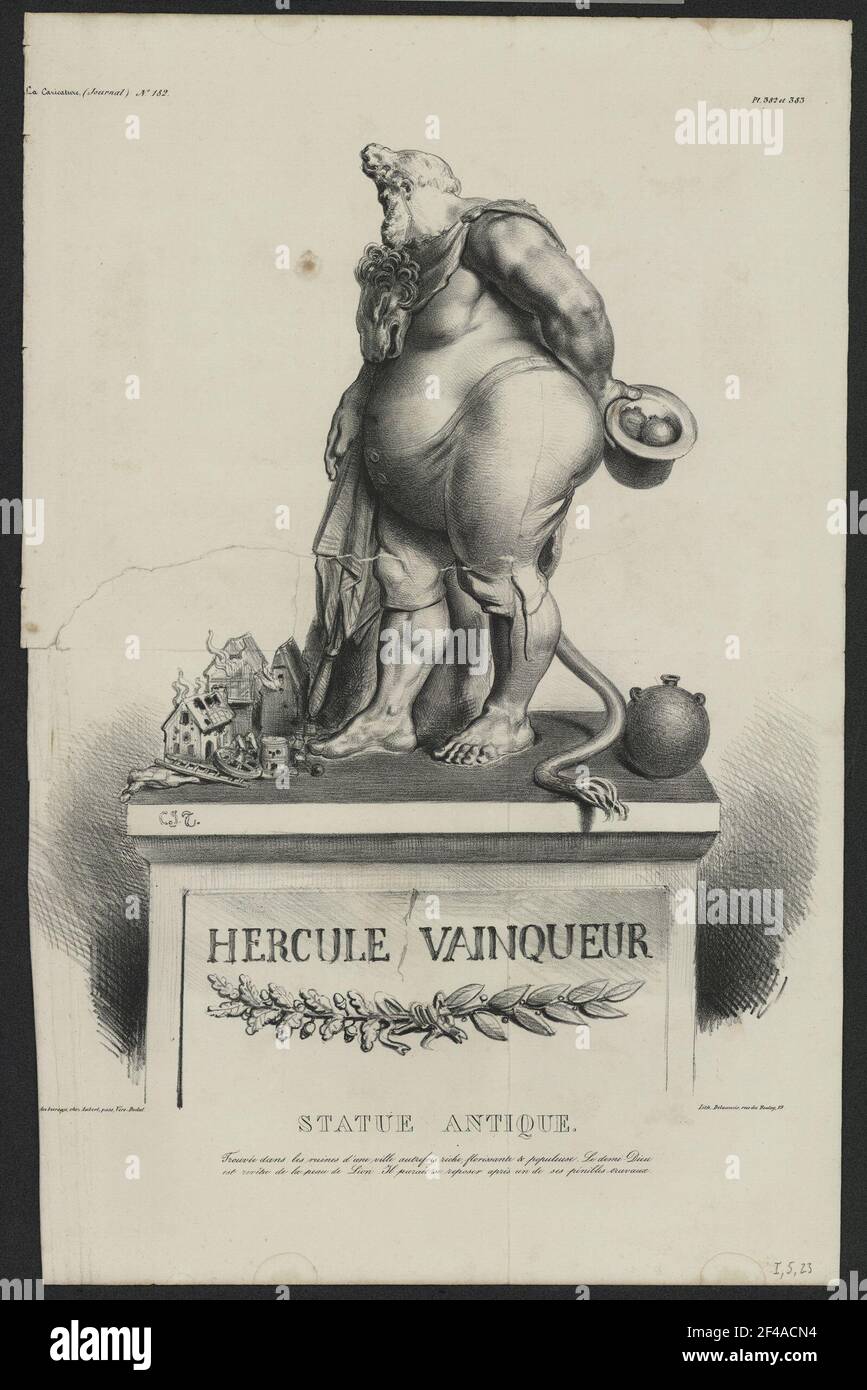 Caricature de Louis Philippe I Photo Stock - Alamy