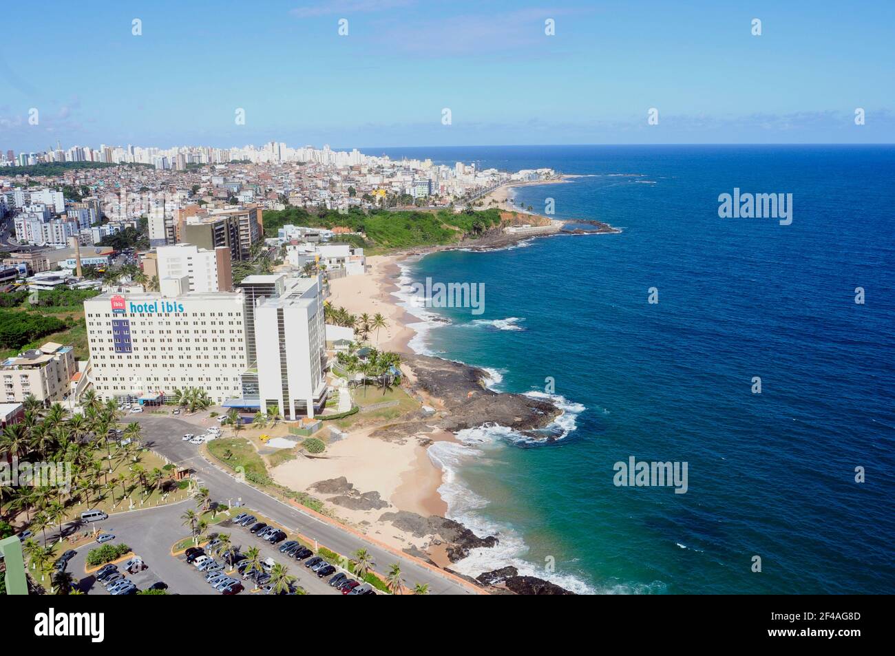 Salvador de Bahia, Brésil. Vue panoramique Banque D'Images