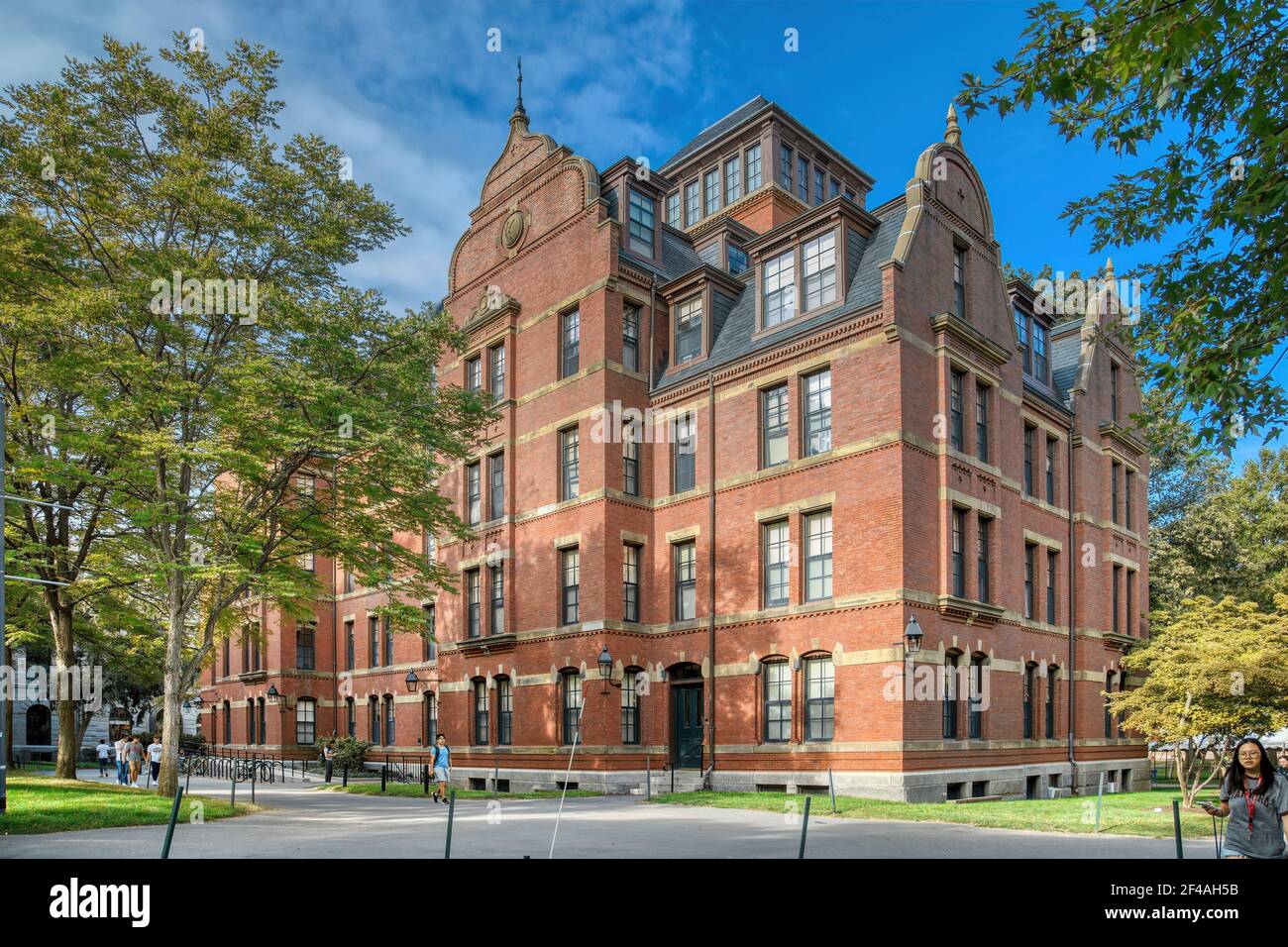 Weld Hall à Harvard Yard Banque D'Images