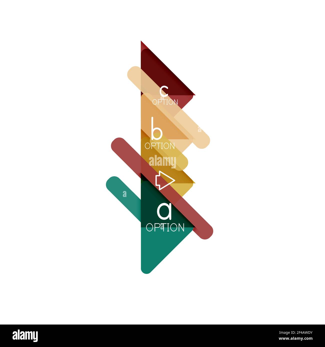 Conception de la visualisation des données en triangle, mise en page de l'infographie en option. Conception de la visualisation des données en triangle, mise en page de l'infographie en option. Illustration vectorielle Illustration de Vecteur