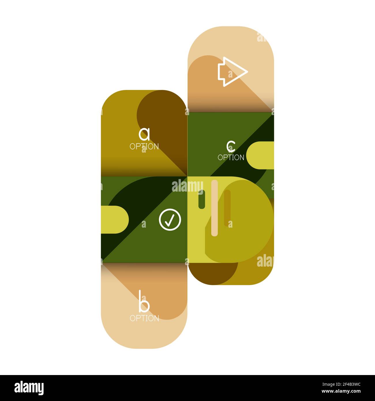 Option infographique et pas à pas dans les carrés arrondis, élément de graphique, graphique, diagramme avec options, pièces, processus. Option infographique et pas à pas dans les carrés arrondis, élément de graphique, graphique, diagramme avec options, pièces, processus. Modèle d'entreprise vectoriel pour la présentation ou la bannière d'informations Web Illustration de Vecteur