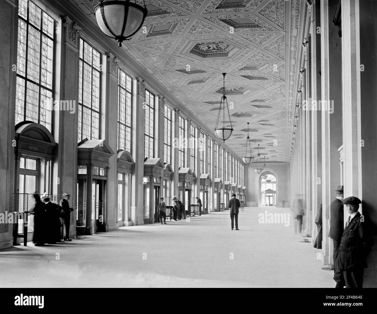 Pennsylvania terminal Post Office (bâtiment du bureau de poste général), maintenant appelé l'édifice James A. Farley, situé au 421 huitième Avenue, New York City Ca. 1914-1915 Banque D'Images