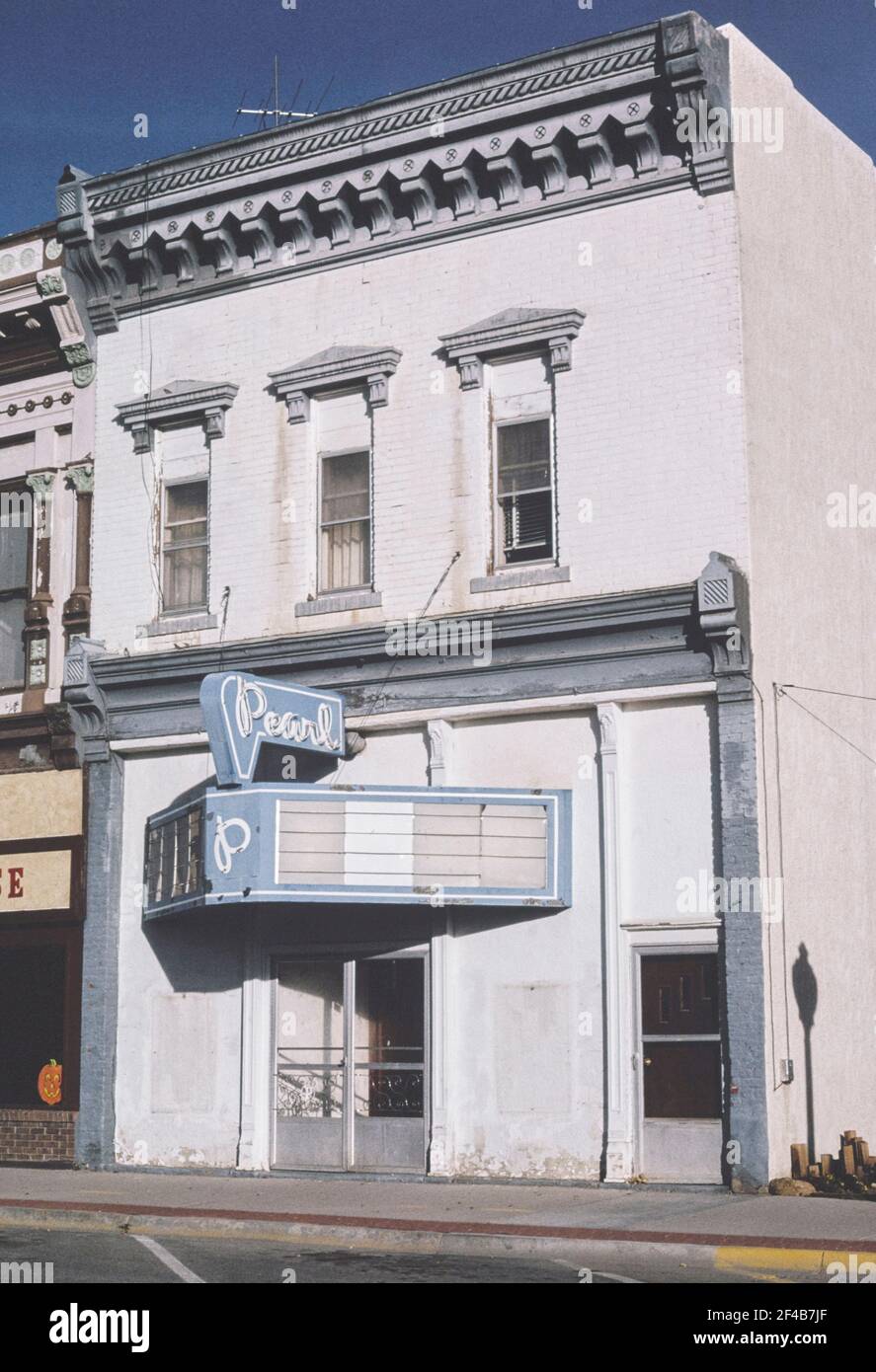 Pearl Theatre - main Street - Buena Vista - Colorado ca. 1991 Banque D'Images