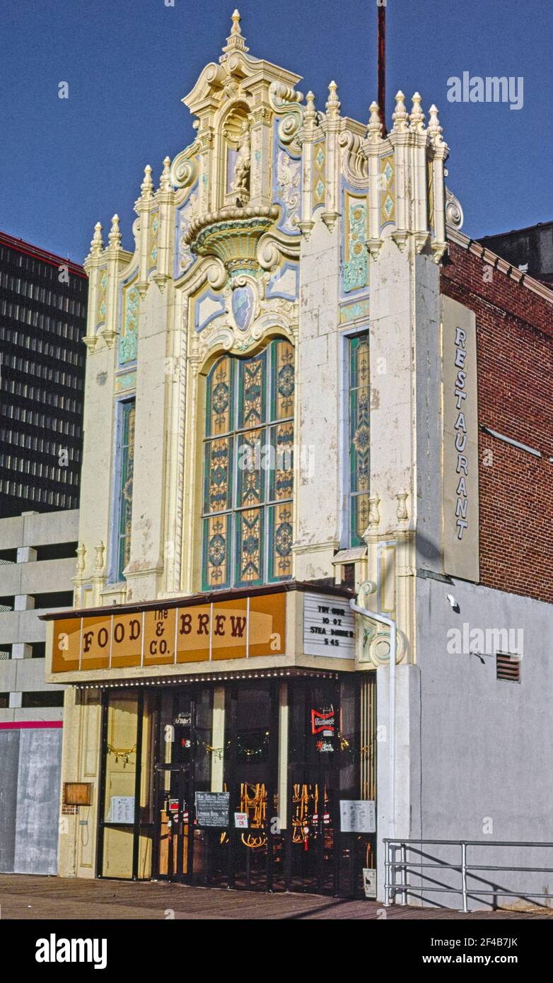 Warner Theatre - 2015 Boardwalk - Atlantic City - New Jersey ca. 1985 Banque D'Images