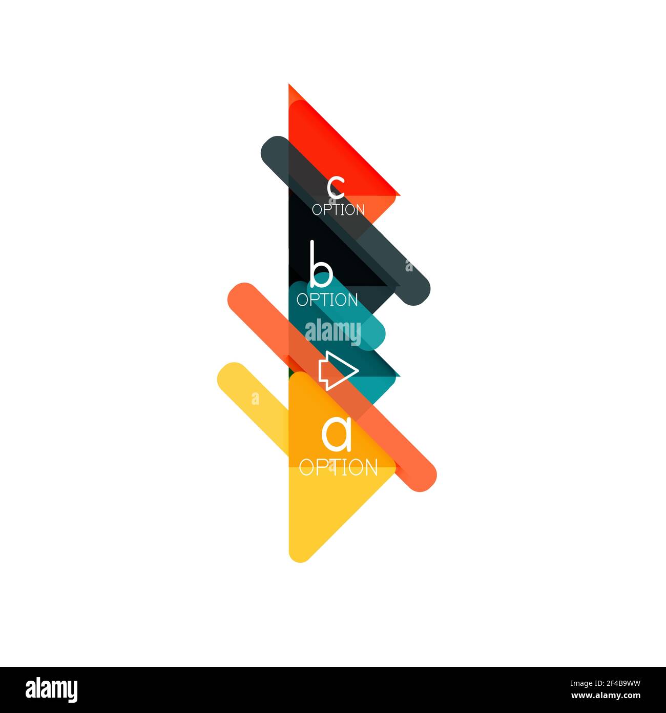 Conception de la visualisation des données en triangle, mise en page de l'infographie en option. Conception de la visualisation des données en triangle, mise en page de l'infographie en option. Illustration vectorielle Illustration de Vecteur