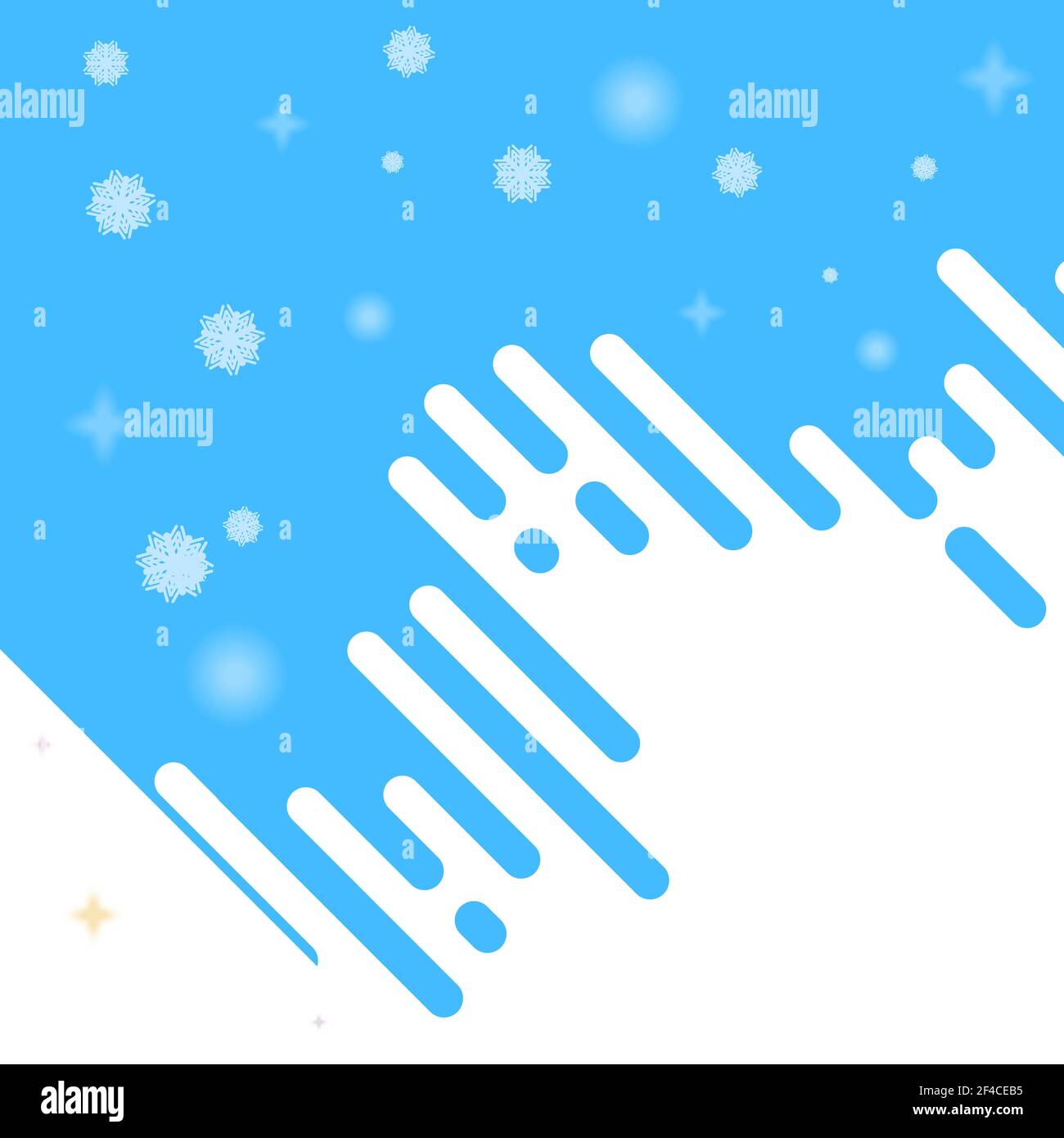 Arrière-plan d'hiver abstrait avec rayures bleues et éléments lumineux. Illustration vectorielle de l'hiver Illustration de Vecteur