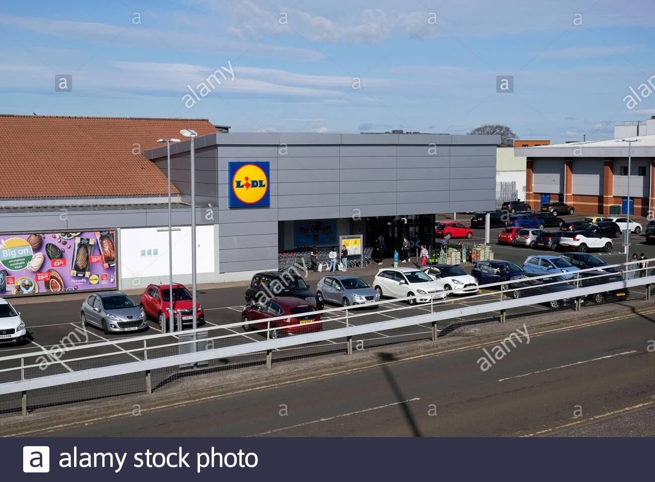 Supermarché Lidl, Granton Edinburgh, Écosse Banque D'Images