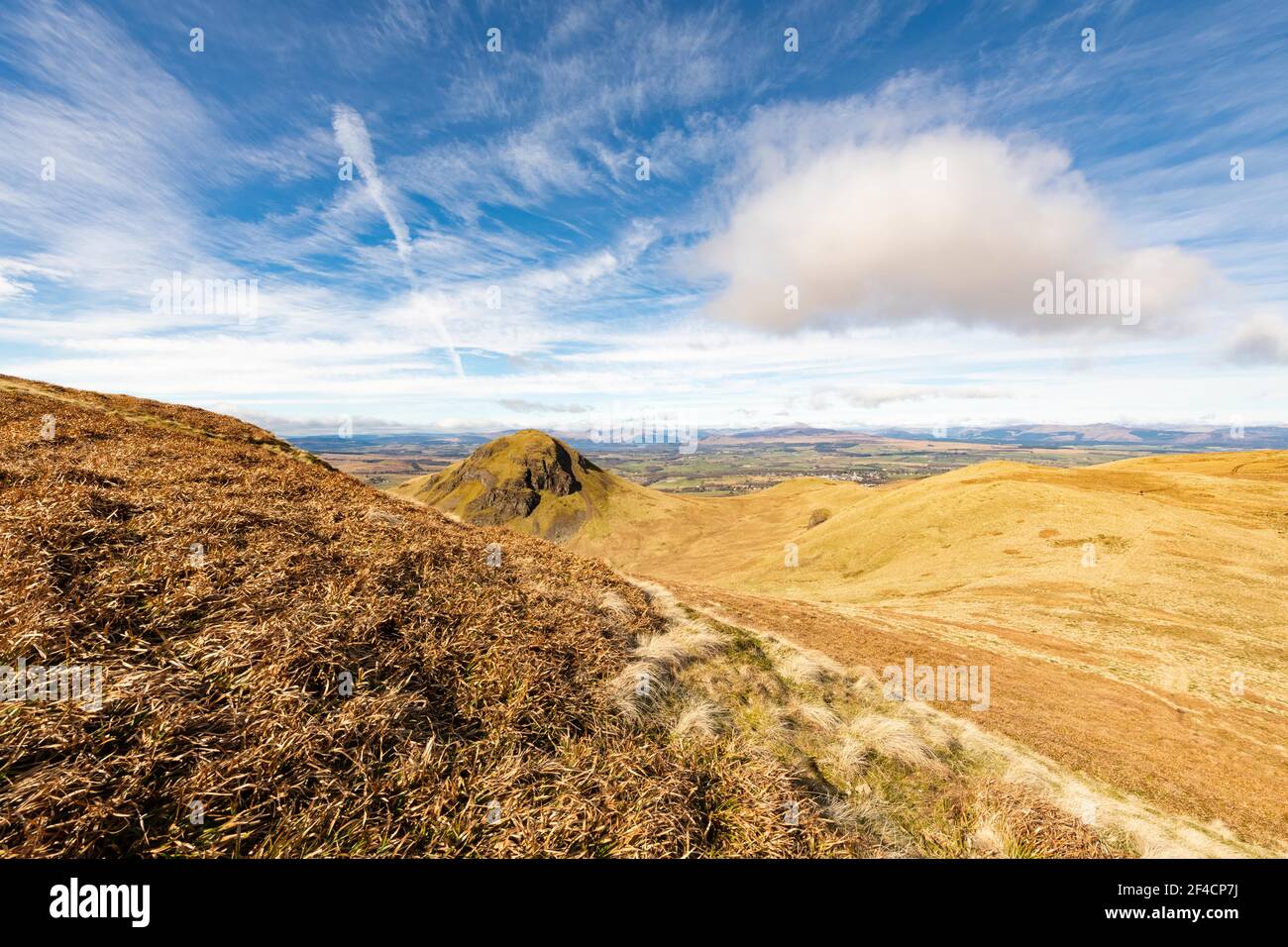 CAMPSIE Fells et le pic de Dumgoyne, Écosse, Royaume-Uni Banque D'Images