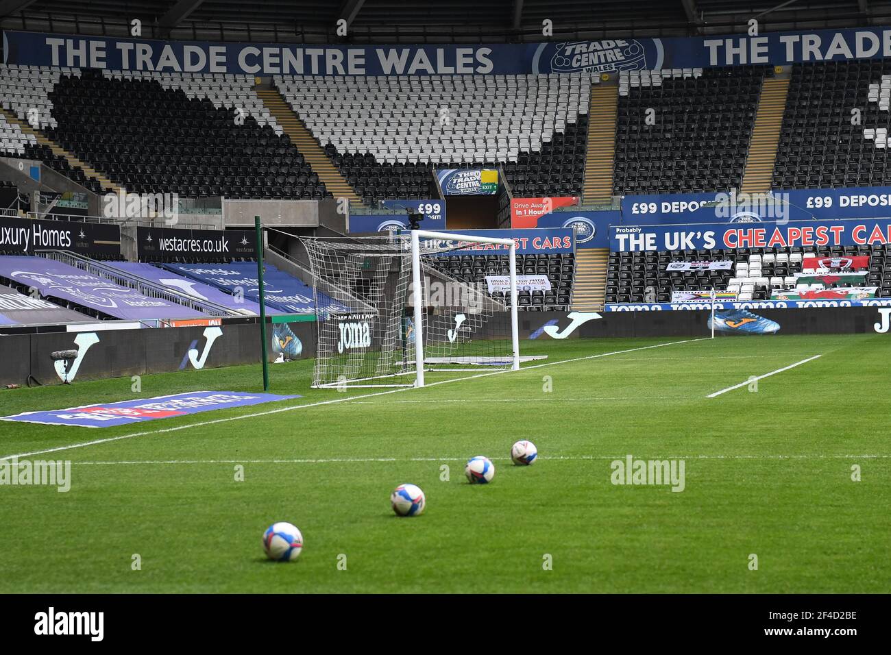 Swansea, Royaume-Uni. 20 mars 2021. vue générale du Liberty Stadium, domicile de la ville de Swansea à Swansea, Royaume-Uni, le 3/20/2021. (Photo par Mike Jones/News Images/Sipa USA) crédit: SIPA USA/Alay Live News Banque D'Images