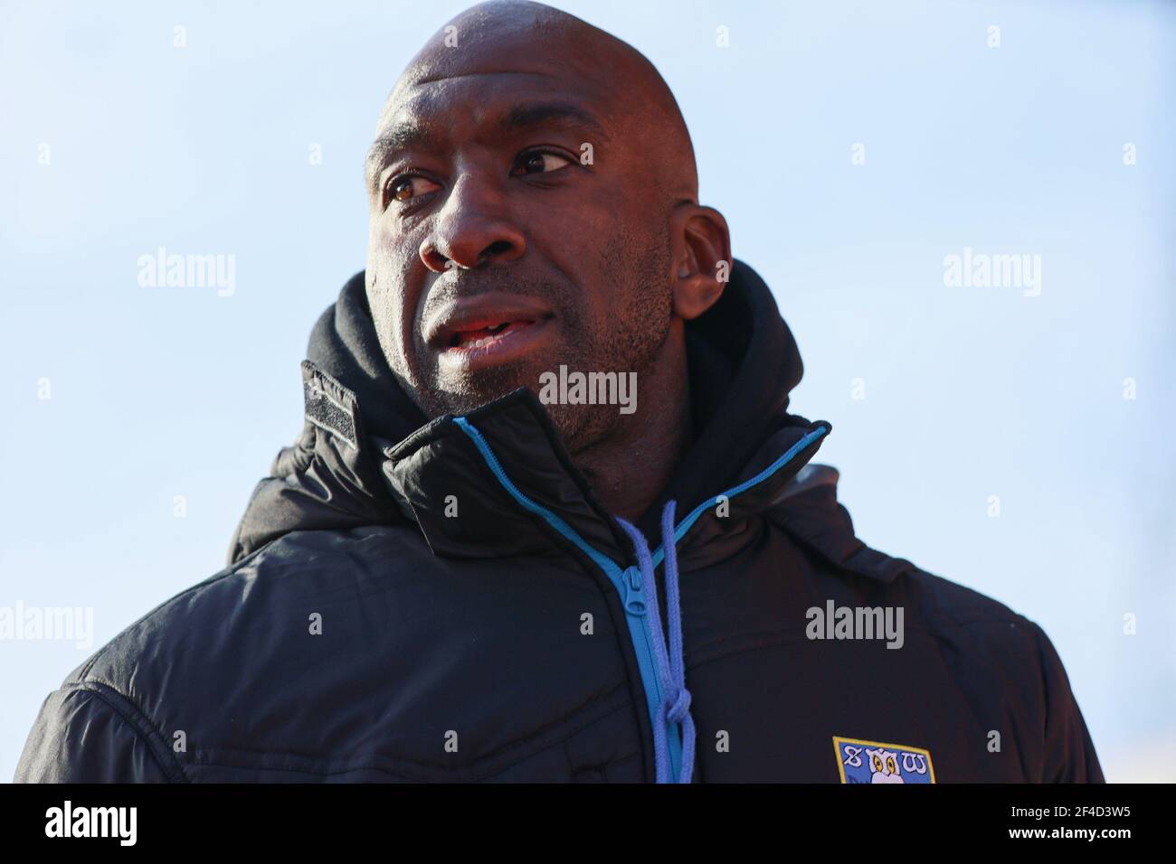 BARNSLEY, ANGLETERRE. 20 MARS : Darren Moore, responsable mercredi de Sheffield, après le match de championnat SkyBet entre Barnsley et Sheffield mercredi à Oakwell, Barnsley, le samedi 20 mars 2021. (Credit: Pat Scaasi | MI News) Credit: MI News & Sport /Alay Live News Banque D'Images